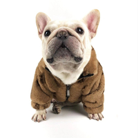 Wholesale Winter Warm Pet Coat Thickened Luxury Brand Jacket Down Fur Pet Dog Clothes